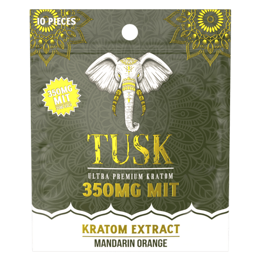 TUSK Kratom Extract Gummies 350MG - Mandarin Orange