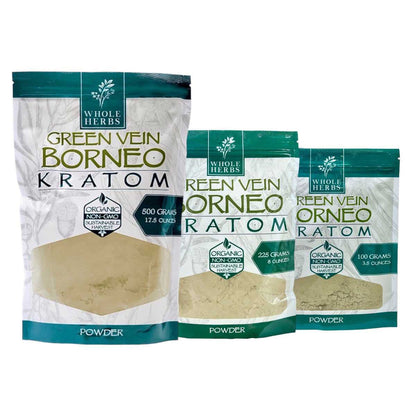 Whole Herbs Kratom Powder - Green Borneo