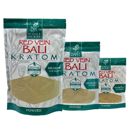 Whole Herbs Kratom Powder - Red Bali