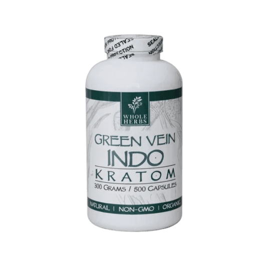 Whole Herbs Kratom – Green Vein – Indo Capsules